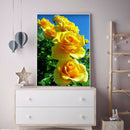 Yellow Rose Diamond Painting 5D DIY Full Round Drill Picture Rhinestone Kit