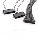 Quad 3 PSU Power Supply 24 Pin ATX Motherboard Mainboard Adapter Connector Cable