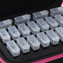 20 Grids Divided Diamond Painting Storage Box Cross Stitch Tools (Rose Red) A