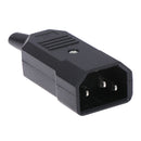 3 Pin IEC 320 C14 Male Plug Rewirable Power Connector Socket AC Panel Socket B&X