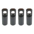 4pcs CNC Bike Tyre Presta Valve Cap Bicycle Tire Valve Dust Covers (Black)