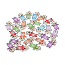 50Pcs Wood Baby Handmade 2 Holes Wooden Buttons Sewing Scrapbooking DIY Craft