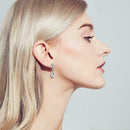 Water Drop Crystal Earrings Fashion Elegant Pendant Dangles Women Jewelry