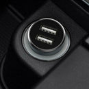 5V 2.4A Aluminum Alloy Dual USB Car Charger Power Adapter for Phones Tablet