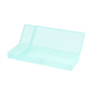 Translucent Green Mini Craft Pencil Container Stationery Case, Snap Closure