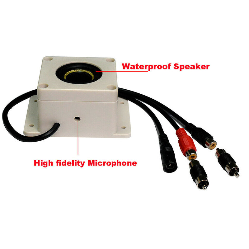 Waterproof Outdoor Microphone Speaker Fit for Security IP Camera Audio
