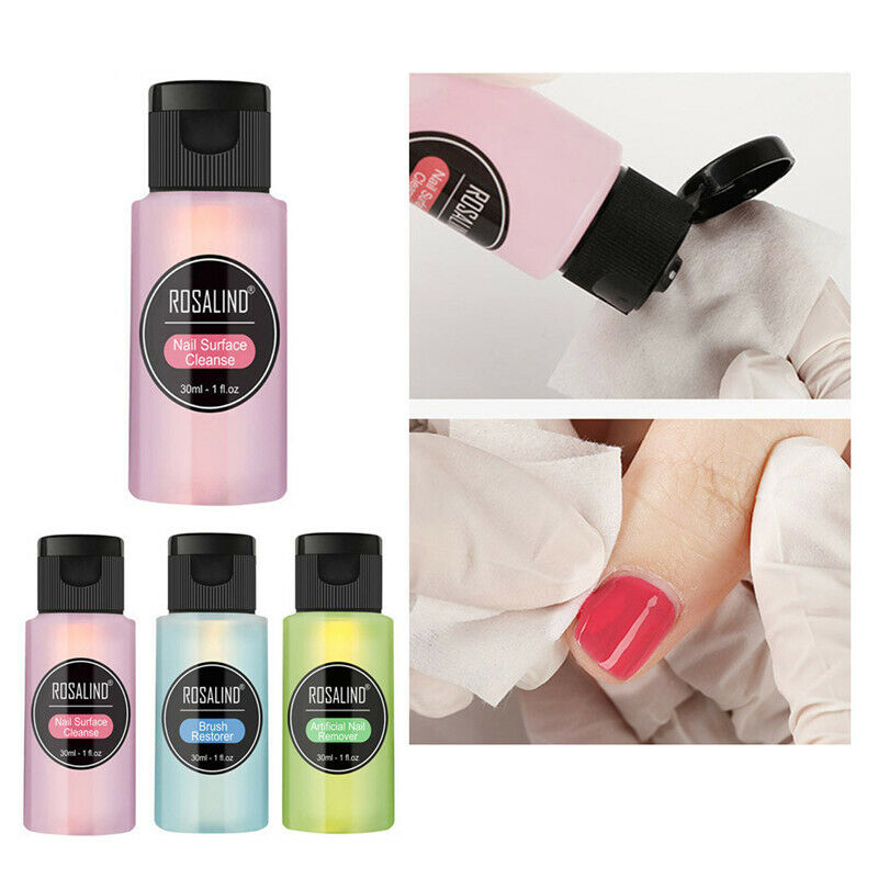 Rosalind Nail Polishes 30Ml Uv Gel Polish Acrylic Remover And Brush Cleaner L7E8