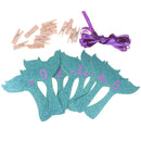 monthly photo banners mermaid garland first birthday party decoration suppliME