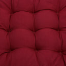 Soft Cotton Seat Cushion Winter Home Office Bar Chair Cushion(Wine Red)