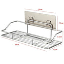 1X(Punch-Free Stainless Steel Kitchen Bathroom Storage Rack Toilet Wall Han