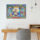 5D DIY Special Shaped Diamond Painting Religious Cross Stitch Kit Decor