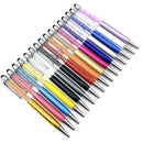 5Pcs/set Colorful Student Office Ballpoint Pen Bling Crystal Metal Pen Pretty