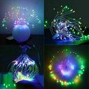 LED String Light,2 Pack Battery Operated Hanging Starburst Light 120 LED Bo