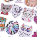 50Pcs/bag Cute cat stickers DIY scrapbooking suitcase laptop car stick%x