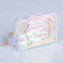Cat ear pattern Trendy jelly slingbag metal chain single strap bag summerstyl BX