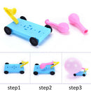 Science Physical Experiments Homemade Balloon Recoil Car DIY Materials For Kid3c