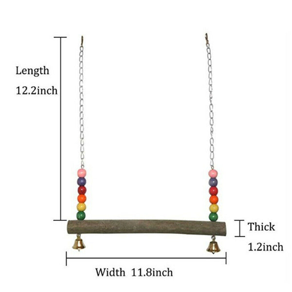 Chicken Swing Perch Cage Exercise Toys for Chicken Hens Large Birds Finches