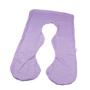 Pregnancy Pillow Case Replace Cover Fits 46"x26" U Shape Body Pillow Violet