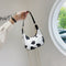 Fashion Cow Dots Shoulder Bag Women Leather Chain Hobos Totes Handbag (L)