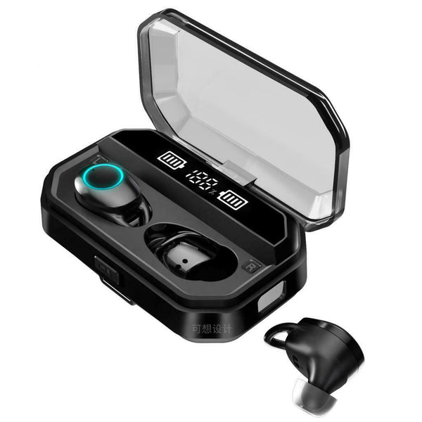 Mini T19 Sport 3000mAh Bluetooth 5.0  Earphone Headset With Flashlight
