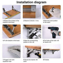 Heavy Duty Folding Shelf Brackets, 2Pcs Stainless Steel Collapsible Shelf B