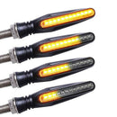 4PCS Motorcycle 12 LED Turn Signal Indicator Blinkers Light Amber AU