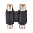 Double 2 * Rca Phono Coupler Female To Female Audio Video Adaptor Connector Kw