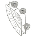 Bathroom shelf shelf steel shelf bathroom angular shower tray with suction