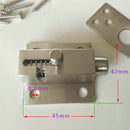Door Security Lock Toggle Latches Cabinet Boxes Lever Handle Catch 45x42mm