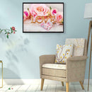 5D DIY Full Drill Diamond Painting Flowers Love Cross Stitch Embroidery Kit
