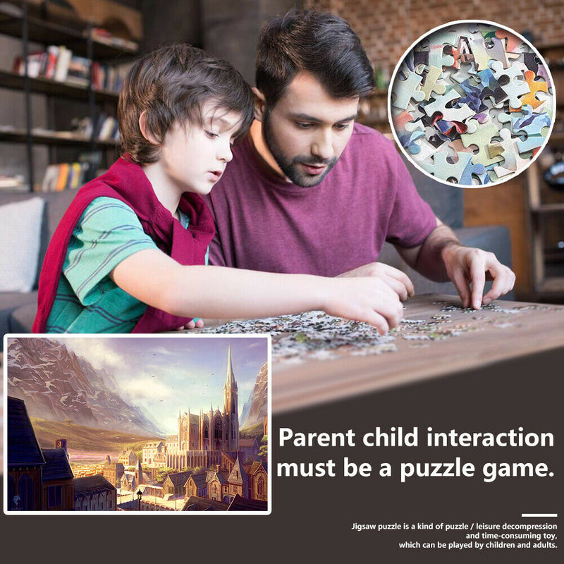 1000pcs DIY Paper Jigsaw Lost City Puzzle Toys Room Decoration Picture Gift