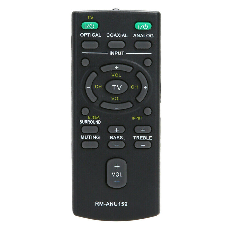 New Replacement Remote RM-ANU159 For Sony Sound Bar HT-CT60 /C SA-CT60 SS-W