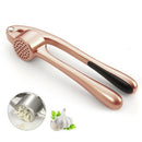 Heavy Duty Zinc Alloy Garlic Squeezer Press Crusher Removable Kitchen Tool