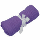 100% Cotton Baby Infant Cellular Soft Blanket Pram Cot Bed Mosses Basket Cr