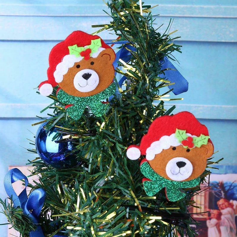 2pcs Adults Cute Christmas Hair Clips Hairpins Party Headwear (Small Bear)