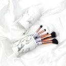 5pcs/Set Marble Handle Makeup Brushes Portable Travel Face Cosmetic Pens Kits