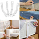 4pcs Bed Sheet Holder Fastener For Mattress Covers Sofa Cushion White