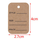 100Pcs Merchandise Display Price Tags Wedding Label Price Tags With String OZ
