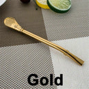 6 Pieces Smooth Stainless Steel Yerba Mate Tea Bombilla Straws Filtered Spo