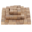 1/2 Inch Wooden Cubes, 100pcs Unfinished Square Wood Blocks for Kids Math