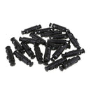 20pcs Black Plastic Double Head Cord Locks End Spring Stop Toggle Stoppers