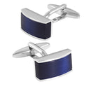 1 Pair Enamel Blue Cufflinks Novelty Shirt Cufflinks Suit Business Fashion