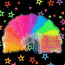 Nail Decoration Hollow Out Glitter Flakes Neon Star Nail Sequin Color Mixing Hot
