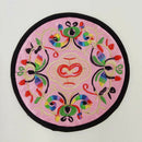 Cup coaster china embroidery cups mat silk cloth pattern home decor giftaccessXP