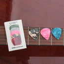 Longteam 5pcs Colorful 0.46mm Guitar Picks Celluloid Mediators for Bass Gui S2M7