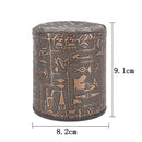 1 pc High Quality Brown Leather Rune Dice Cup PU leather 82x82x91mm!E