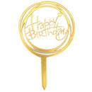 New Birthday Cake Topper Insert Card Graduation Acrylic Cake Decoration Cak V7A4