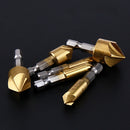 6pcs/set Metric Woodworking Countersink Drill Bit 90 Degree Steel Wood Dril