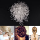 1000pcs Child Baby Transparent Hair Holders Rubber Bands Elastics Girls Tie  OZ