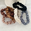 6X/Set Elastic Hair Bands Silk Satin Scrunchie Hair Holder Ponytail Ties Ro H3C6